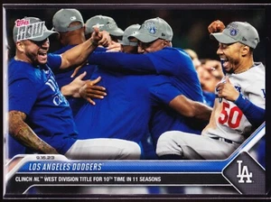 Mookie Betts Freddie Freeman LA Dodgers Clinch West 2023 Topps Now #877 Base SP - Picture 1 of 2