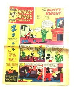 Mickey Mouse Weekly Comics September 28 1957 The Nutty Knight Brit Disney - Picture 1 of 4