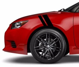 NEW Fender 2"&3" Hash Bar vinyl RACING STRIPES Sport Decal (Fits Scion TC & FRS) - Picture 1 of 25