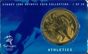 2000 Australian Mint $5 Bronze Athletics Coin Sydney Olympics - No.1 of 28 issue - Picture 1 of 2