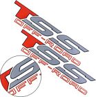 2Pcs TSS Off Road 4x4 Decal Sticker Vinyl Suitable for TSS (Red Gray)
