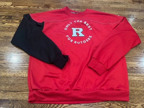 Rutgers University Under Armour Sweatshirt Red "Only The Best" Adult M Cover