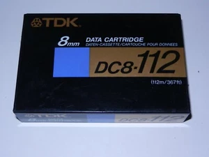 CARTUCHO DE DATOS TDK DC8-112m 8mm/nuevo en envoltura retráctil - Imagen 1 de 1