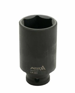 Douille longue à chocs 32mm 6 pans 1/2" Cr-Mo Professionnel ASTA - Picture 1 of 2