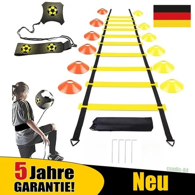 MARKENLOS Agility Training Koordinationsleiter Markierungshütchen Fußball Hürden Kinder.