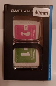 40 MM Smart Watch Case Set Of 2 Clear And Black - Picture 1 of 6