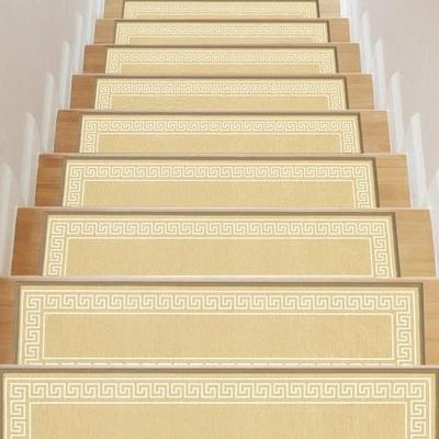 Degraus de escada para degraus de madeira internos 15 peças 30""X8"" tapete de corredor antiderrapante - Imagem 1 de 4
