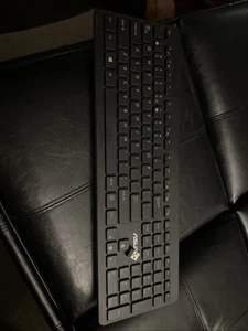 New ASUS AK1L US English Multimedia Wireless Keyboard Black Missing Batt Cover - Picture 1 of 5