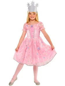Grils Wizard of Oz Glinda Costume, Kids Fancy Dress Pink Princess - Picture 1 of 6