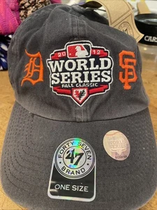 World Series 2012 Detroit Tigers Vs S.F. Giants Gray Baseball Hat 47 Brand NWT - Picture 1 of 10