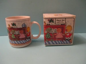 Vintage Suzy's Zoo Kaffeebecher Weekend At Home Keramiktasse in Box neuwertig - Bild 1 von 4