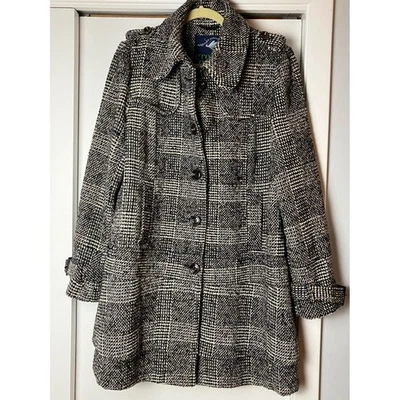 Abrigo blazer verde con envidia XL de tweed a cuadros ropa exterior con botones para mujer Foto 1 de 4