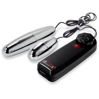 Vibrador Silver Bullet Doble Sonda LeLuv Multi-velocidad Dos Huevos  Foto 1 de 3