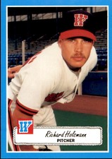 1990 Wichita Wranglers Rock's Dugout #10 Richard Holsmann San Diego California 