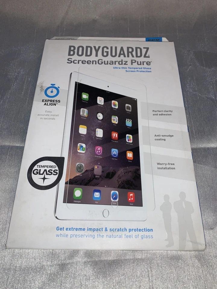 BodyGuardz Pure Thin Tempered Glass Protection - iPad Mini 1 / 2 / 3 - Image 1 of 2