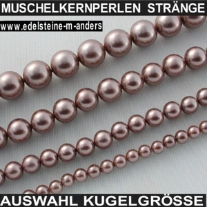 Muschelkern Perlen Kugeln Edelstein Schmuck Perlen Shell Muschel Strang  4-12mm - Bild 1 von 4