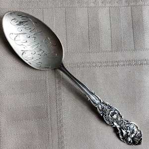 FORT COLLINS COLORADO Sterling Silver 5" Souvenir Spoon Vintage Columbine Flower - Picture 1 of 6