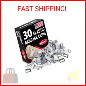 Elastic Bandage Clips - 30 Pack - Bandage Wrap Clips - Picture 1 of 2