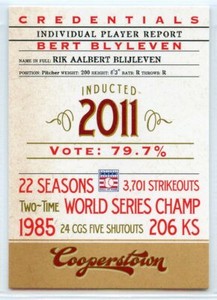 2012 Panini Cooperstown Credentials - #15 - Bert Blyleven - Minnesota Twins