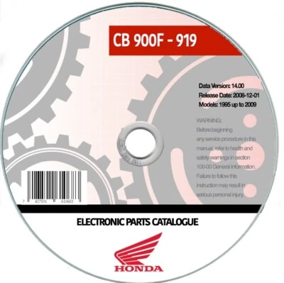 Honda Hornet CB 900F (2002-2006) manuale officina su cd - Immagine 1 di 4