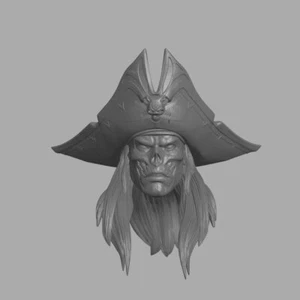 Zombie Pirate Custom Kopf für Mythic Legions & andere Actionfiguren - Bild 1 von 1