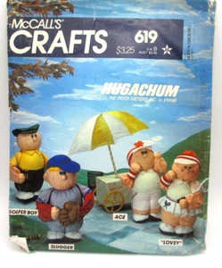 McCall's OOP Schnittmuster 619 Hugachum Sport Figuren Stofftier Puppen - Bild 1 von 2