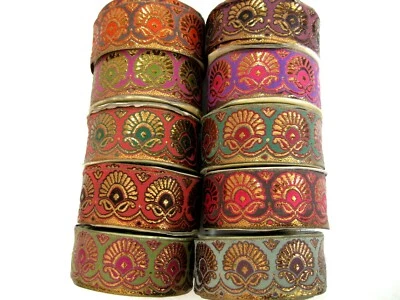 MARKENLOS Borte Webband glänzend in verschiedenen Farben 40mm breit lfm B302