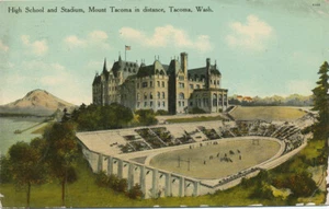 Tacoma WA * HS and Football Stadium 1909 - Picture 1 of 2