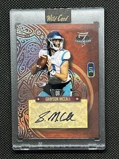 2023 Wild Card 7 Card Studs Grayson McCall Orange Left Spades Auto RC #3/7