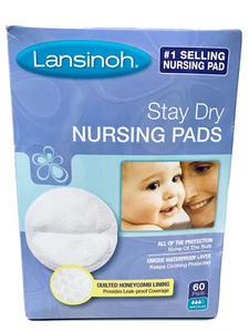 Lansinoh Stay Dry auslaufsicher gesteppt Einweg Stilleinlagen Größe Medium 60 Stück - Bild 1 von 5