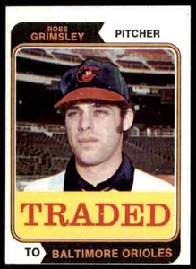 1974 Topps Traded Ross Grimsley Baltimore Orioles #59T - Picture 1 of 2