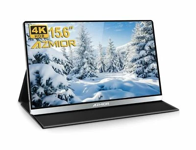 Azmior 4K Portable Monitor  15.6" UHD 3840x2160 IPS Computer Gaming Display AM01 - Image 1 of 4