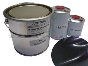 1 Liter Set 2K Autolack Black Violett Metallic Tuning Farbe Lila Lack Trendlack - Bild 1 von 1