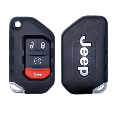 OEM 18-24 JEEP WRANGLER GLADIATOR SMART KEY REMOTE FLIP FOB OHT1130261 68292944 - Image 1 of 4