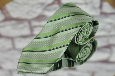 Corbata tejida a rayas verdes helecho Lord R Colton Basics 56 x 3,25 pulgadas NUEVA Foto 1 de 3