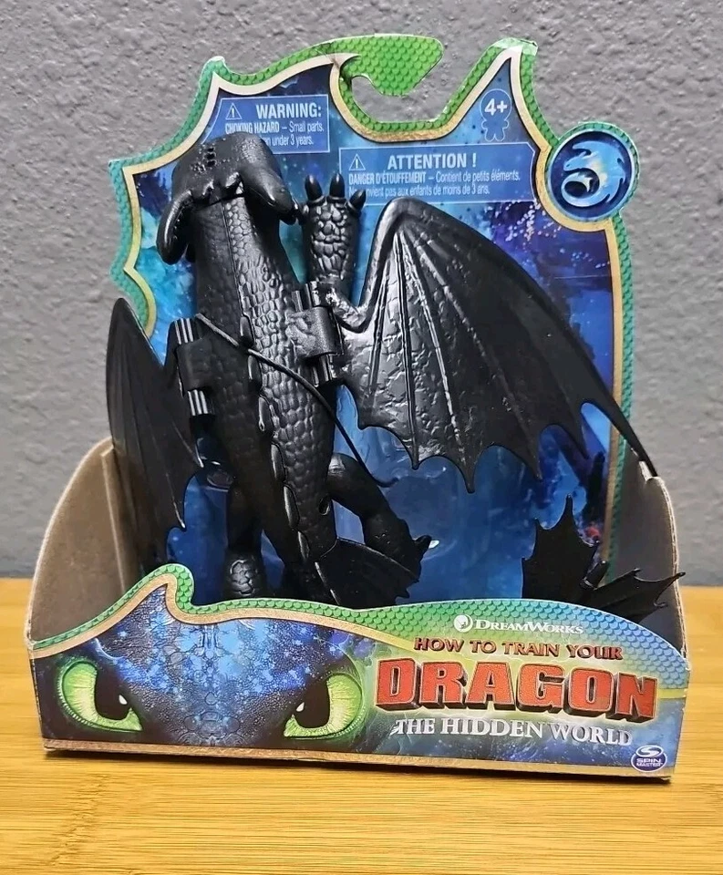 How to Train Your Dragon Hidden World Toothless 8" Action Figure Dreamworks B4