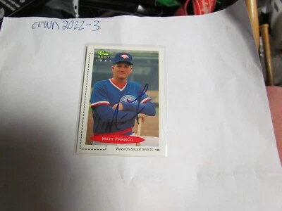 1991 Classic Best Matt Franco signed baseball card  - Image 1 of 2