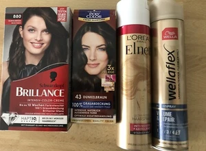 Haarfarbe dunkelbraun/Haarspray - Bild 1 von 1