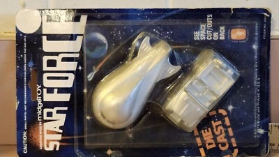 Midgetoy Vintage Spaceship And Jeep On Card, Star Force Space Toys, Die Cast - Image 1 of 4