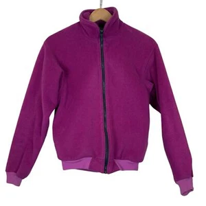 Patagonia Kids 9/10 Pink Fuchsia Fleece Zip up Sweatershirt - Picture 1 of 7