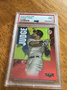 2019 Topps Fire Flame Aaron Judge #122 PSA Mint 9 ! POP 3 ! Rare Find! - Picture 1 of 7