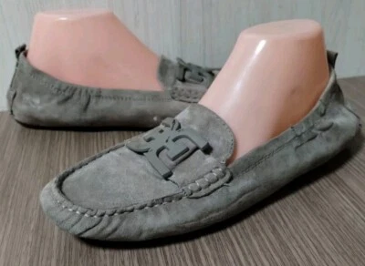 SAM EDELMAN Farrell Gray Leather Suede Driving Moccasins Shoes 9.5 M - Image 1 of 4
