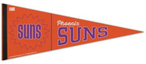 PHOENIX SUNS Retro-1960s-Style Premium Felt NBA Hardwood Classic PENNANT Cover