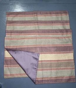 Set 4 tovagliette fatte a mano strisce orizzontali supporto malva colori neutri19x13 - Foto 1 di 4