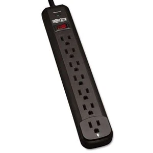 Tripp Lite TLP712B Surge Suppressor, 7 Outlets, 12 ft Cord, 1080 Joules, Black - Picture 1 of 4