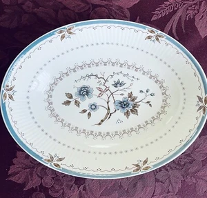 Vintage Royal Doulton "Alte Kolonie" Feinporzellan ovale Gemüseschüssel 9-1/4" - Bild 1 von 9