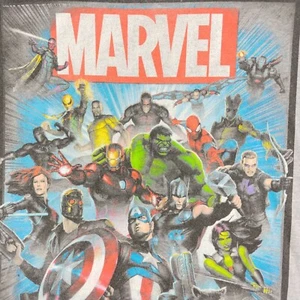 Marvel Comic Book Style The Avengers T Shirt XL Hulk Thor Iron Man Short Sleeve - Picture 1 of 5