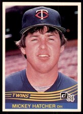 1984 Donruss Mickey Hatcher Baseball Cards #147