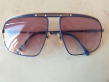 TURA Vintage Gradient Blue Sunglasses Italy