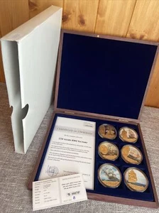 250 Jahre Jubiläum HMS VICTORY Cu vergoldet Tampondruck Sammlung 2014 6x 50mm - Bild 1 von 12